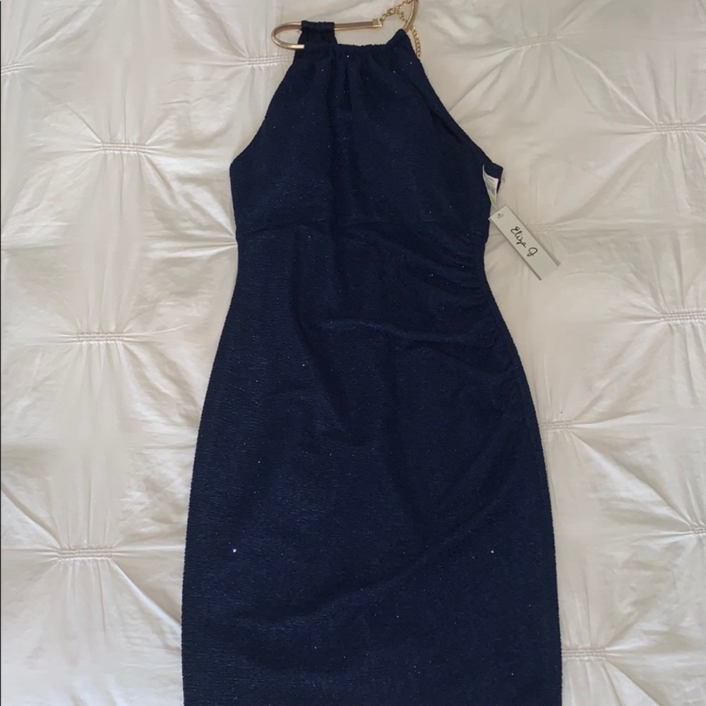 ELIZA J NAVY BLUE DRESS